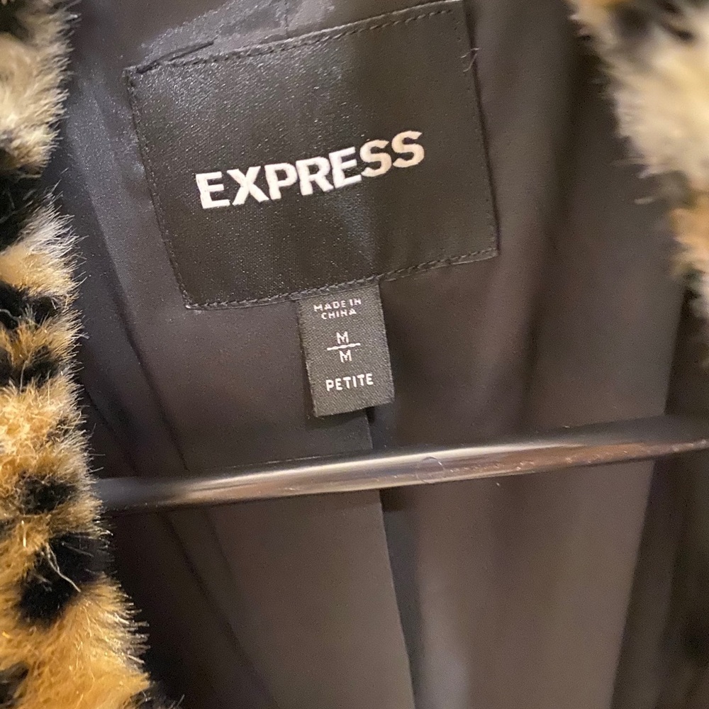 Leopard petite coat